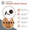 50 Pack 0.75" Round Head Iron Clavos Decorative Nails  Sealed Unfinished  Handmade Rustic Round Fasteners for Farmhouse Shutters, Faux Wood, Barn Doors, Shutters, Gates  Ornamental Wood Accent view 2