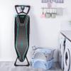 Minky Homecare Ergo Plus Prozone Ironing Board Made in UK Freestanding Full Size Iron Table with Heat Reflective Cover, Thick Felt Underlay and Large 48" x 15" Ironing Surface (Gunmetal and Blue) view 2