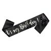 OMISS It's My Birthday - Black and Silver Sash - Be the Most Beautiful for Your Birthday (Black and Silver) view 1