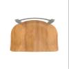 821 Catalina Low Back 25" Swivel Counter Stool with Anodized Nickel Finish and Medium Maple Seat view 3