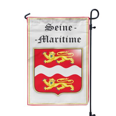 France Seine-Maritime Department 12x19 Inches Double Sided Garden Flag