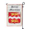 France Seine-Maritime Department 12x19 Inches Double Sided Garden Flag view 1