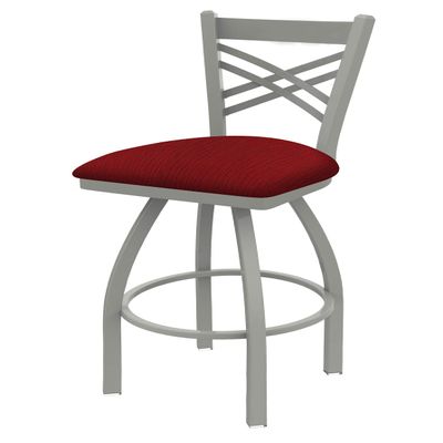 HBS 820 Catalina 36" Swivel Bar Stool with Anodized Nickel Finish and Graph Ruby Seat