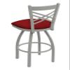 HBS 820 Catalina 36" Swivel Bar Stool with Anodized Nickel Finish and Graph Ruby Seat view 3