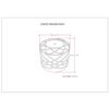 SIMPLIHOME Coates Contemporary Round Macrame Pouf in Cloud Grey Cotton for the Living Room, Bedroom and Kids Room view 3