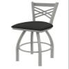 HBS 820 Catalina 36" Swivel Bar Stool with Anodized Nickel Finish and Canter Iron Seat view 1