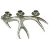 12" Champagne Deer Antler Christmas Taper Candle Holder view 3