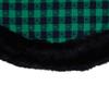 48" Green and Black Plaid Christmas Tree Skirt view 3