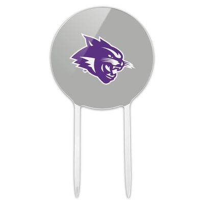 Acrylic Abilene Christian Secondary Logo Cake Topper Party Decoration for Wedding Anniversary Birthday Graduation