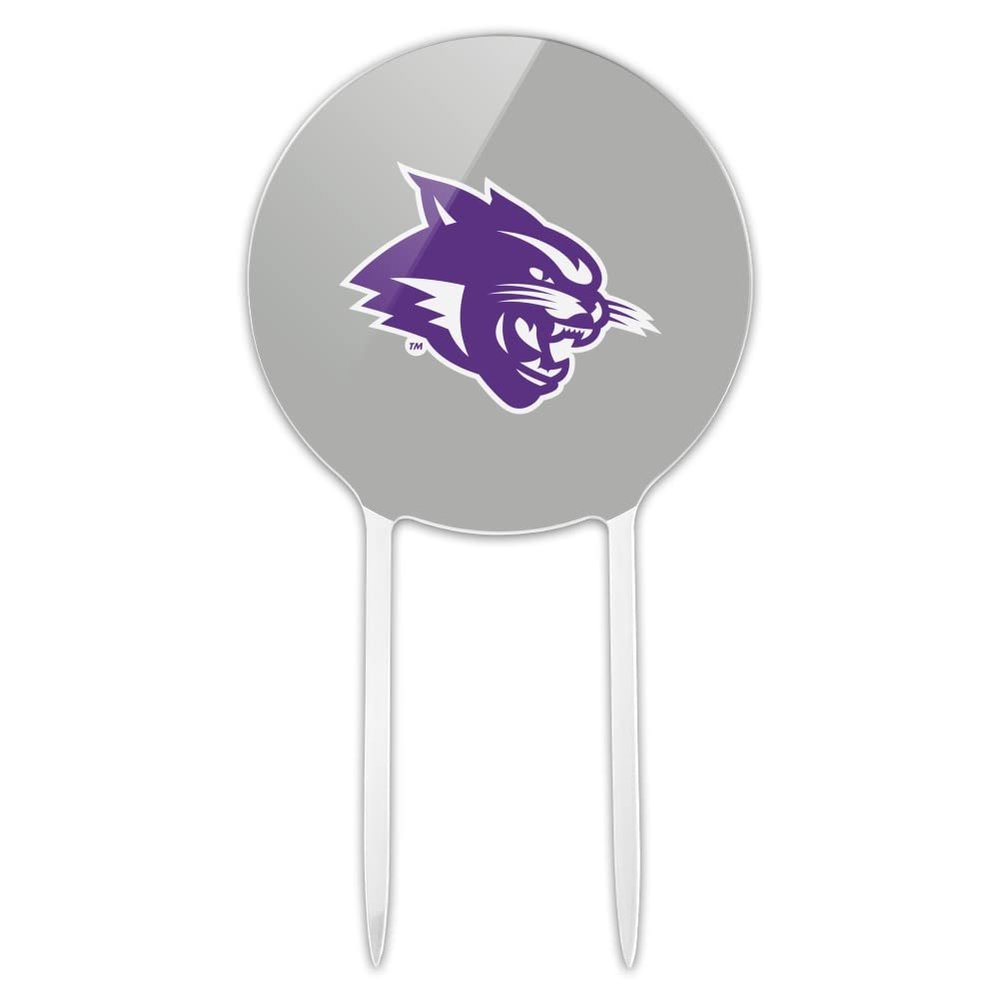 Acrylic Abilene Christian Secondary Logo Cake Topper Party Decoration for Wedding Anniversary Birthday Graduation