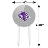 Acrylic Abilene Christian Secondary Logo Cake Topper Party Decoration for Wedding Anniversary Birthday Graduation view 2