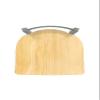 HBS 821 Catalina Low Back 18" Swivel Vanity Stool with Anodized Nickel Finish and Natural Oak Seat view 4