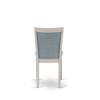 East West Furniture X097MZ015-9 9 Piece Dining Room Furniture Set Includes a Rectangle Dining Table with X-Legs and 8 Baby Blue Linen Fabric Parsons Chairs, 40x72 Inch, Multi-Color view 3