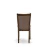 East West Furniture X797MZ748-7 7 Piece Dining Room Furniture Set Consist of a Rectangle Dining Table with X-Legs and 6 Coffee Linen Fabric Upholstered Chairs, 40x72 Inch, Multi-Color view 3