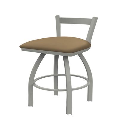 HBS 821 Catalina Low Back 25" Swivel Counter Stool with Anodized Nickel Finish and Canter Sand Seat