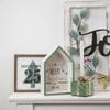 4.5" Green Metal Gift Box Christmas Taper Candle Holder view 3