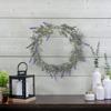 Artificial LED Lighted Lavender Spring Wreath- 16-inch White Lights view 2