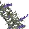 Artificial LED Lighted Lavender Spring Wreath- 16-inch White Lights view 3