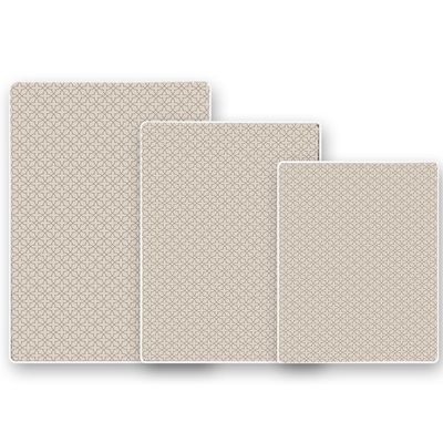 Shape 28 Bathroom Set of 3 Mats Bathtub Shower 28x20 Inches Vanity 24x18 Inches Toilet 20x16 Inches Microfiber None Slip in Latte Color Design 6M