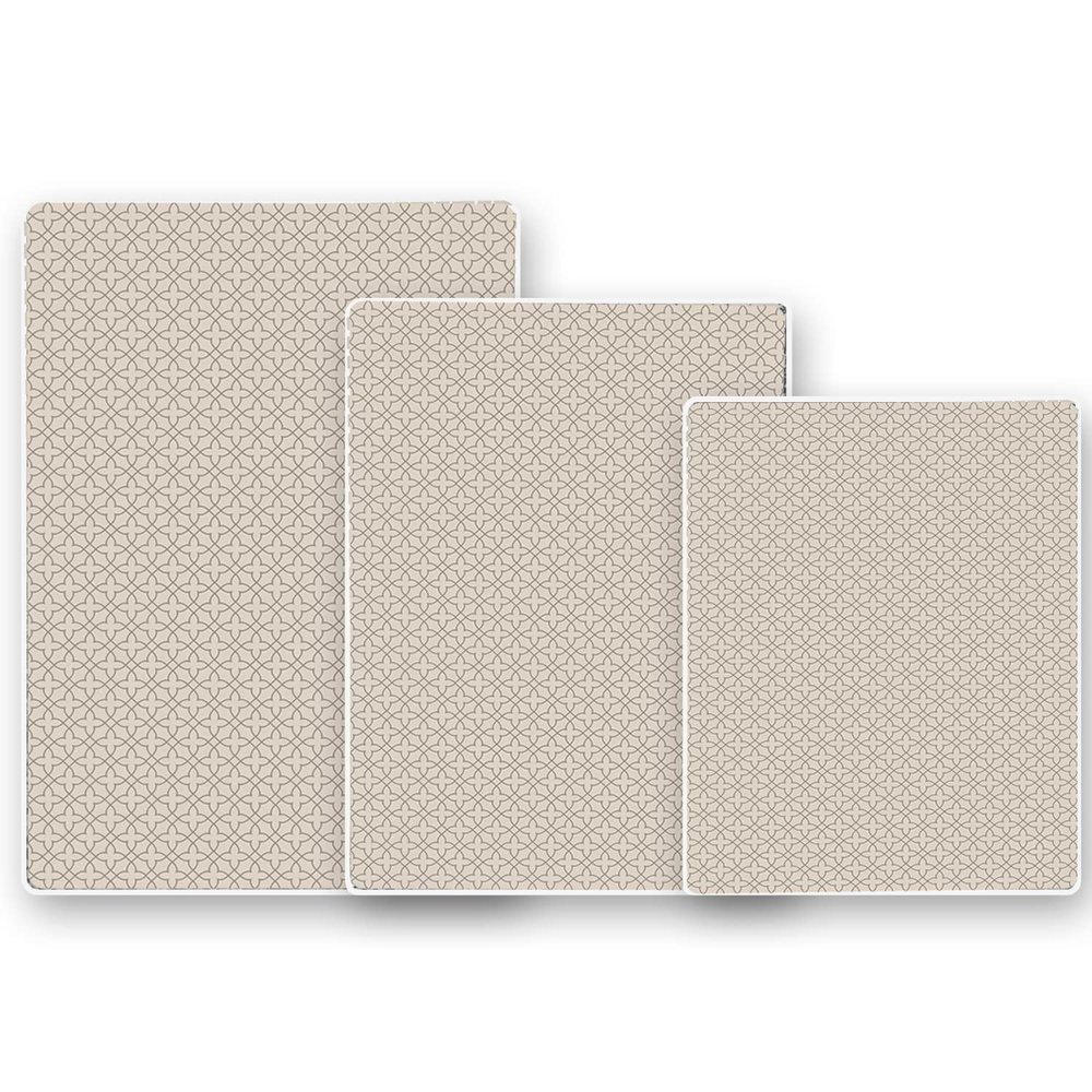 Shape 28 Bathroom Set of 3 Mats Bathtub Shower 28x20 Inches Vanity 24x18 Inches Toilet 20x16 Inches Microfiber None Slip in Latte Color Design 6M
