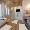 Shape 28 Bathroom Set of 3 Mats Bathtub Shower 28x20 Inches Vanity 24x18 Inches Toilet 20x16 Inches Microfiber None Slip in Latte Color Design 6M view 4