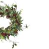 Frosted Pine and Berry Artificial Christmas Wreath 25-Inch Unlit view 3