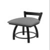 821 Catalina Low Back 18" Swivel Vanity Stool with Black Wrinkle Finish and Graph Alpine Seat view 1