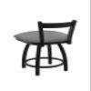 821 Catalina Low Back 18" Swivel Vanity Stool with Black Wrinkle Finish and Graph Alpine Seat view 3