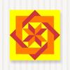 BARN Quilt Block Outdoor Square BQ003-02 | 6 Sizes | Outside Pattern | Wall Art | Yard Art | Barn Quilt Sign | Farm Quilt Design (23.5" x 23.5" 1 Sided) view 1