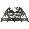 Ackfeld God Bless Our Veterans 22in Charcoal Fabric Holder view 1
