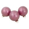 12ct Pink Mercury Glass Style Glass Christmas Ornament Set 3" view 3