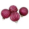 12ct Pink Mercury Glass Style Glass Christmas Ornament Set 3" view 4