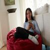 Sofa Sack Bean Bag Chair: 3' Memory Foam Furniture Bean Bag - Medium Sofa with Soft Micro Fiber Cover - Cherry Red view 2