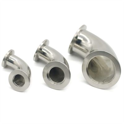 Brewing tools KF-10/16/25/40/50 Vacuum Tri Clamp 90 Degree Elbow SUS304 Stainless Sanitary Pipe Fitting Beer Brewing Diary Product Hardware Parts (Size : KF-50)