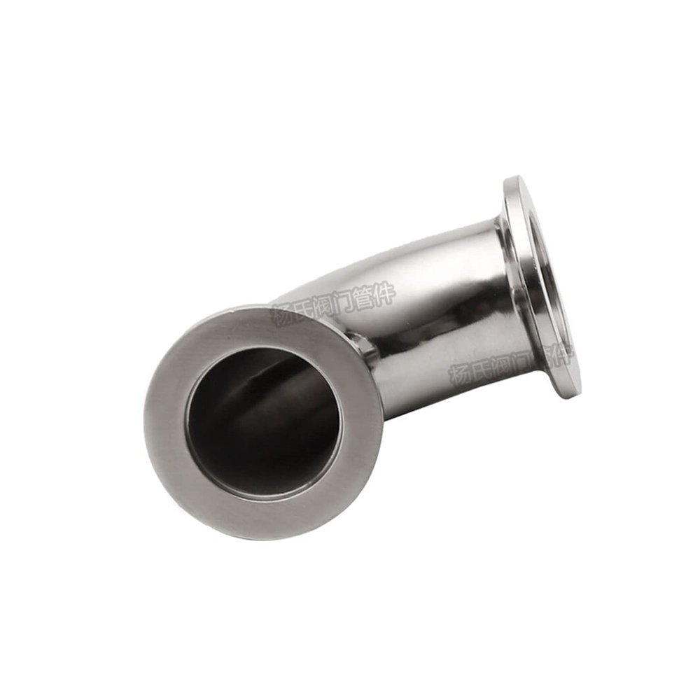 Brewing tools KF-10/16/25/40/50 Vacuum Tri Clamp 90 Degree Elbow SUS304 Stainless Sanitary Pipe Fitting Beer Brewing Diary Product Hardware Parts (Color : KF-40)
