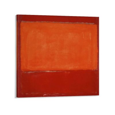 32 Paintings by Mark Rothko - Marks Rothko - Orange and Red on Red - Abstract Art Poster Decorative Painting Canvas Wall Art Living Room Posters Bedroom Painting 20x20inch(50x50cm)