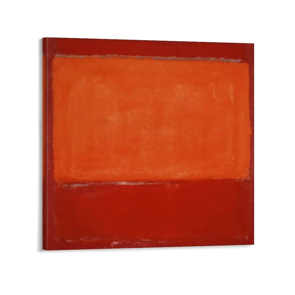 32 Paintings by Mark Rothko - Marks Rothko - Orange and Red on Red - Abstract Art Poster Decorative Painting Canvas Wall Art Living Room Posters Bedroom Painting 20x20inch(50x50cm)