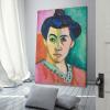 14 Paintings by Matisse - Retro Henri Matisse - Portrait of Madame Matisse with Green Stripe Poster Decorative Painting Canvas Wall Art Living Room Posters Bedroom Painting 28x42inch(70x105cm) view 2