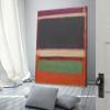 32 Paintings by Mark Rothko - Marks Rothko - No.3 No.13 (Magenta, Black, Green on Orange) Canvas Art Poster and Wall Art Picture Print Modern Family Bedroom Decor Posters 16x24inch(40x60cm) view 2