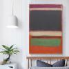 32 Paintings by Mark Rothko - Marks Rothko - No.3 No.13 (Magenta, Black, Green on Orange) Canvas Art Poster and Wall Art Picture Print Modern Family Bedroom Decor Posters 16x24inch(40x60cm) view 4