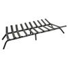 Oakestry Tapered Iron Fireplace Grate Cast Iron Firewood Rack for Indoor Chimney Hearth, Heavy-Duty Wood Stove Burning Support with Durable Bars for Efficient Airflow and Clean, Long-Lasting Fire view 1