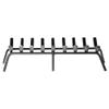 Oakestry Tapered Iron Fireplace Grate Cast Iron Firewood Rack for Indoor Chimney Hearth, Heavy-Duty Wood Stove Burning Support with Durable Bars for Efficient Airflow and Clean, Long-Lasting Fire view 2