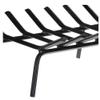 Oakestry Tapered Iron Fireplace Grate Cast Iron Firewood Rack for Indoor Chimney Hearth, Heavy-Duty Wood Stove Burning Support with Durable Bars for Efficient Airflow and Clean, Long-Lasting Fire view 3