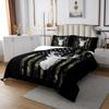 American Flag Quilted,Deer Hunting Bedspread,Army Green Military Camo Bedding Coverlet Set Queen For Boys Teens Kids Man,Western Rustic Camouflage Woodland Animal Quilt Set Bedroom Decor 3 Pcs view 3