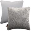 18 X 18 Throw Pillow Goose Down Feather, Square Couch Pillow Rare Grey Arctic Wolf - Fabulous Faux Fur Case & Shell, 1 PCS, 2-Tone Decorative Luxury Style - Sofa, Bedroom, Adjustable Fill Zipper view 1