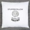 18 X 18 Throw Pillow Goose Down Feather, Square Couch Pillow Rare Grey Arctic Wolf - Fabulous Faux Fur Case & Shell, 1 PCS, 2-Tone Decorative Luxury Style - Sofa, Bedroom, Adjustable Fill Zipper view 2