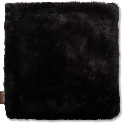 18 X 18 Throw Pillow Case ONLY, Lumbar Couch Pillow Case Limited 2-Tone Baby Black Panther Faux Fur Pillowcase 1 PCS, Decorative Luxury Style Cushion Cover for Sofa, Bedroom, ECT Covers,Hidden Zipper