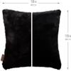 18 X 18 Throw Pillow Microbead Fill Square Couch Pillow Limited Baby Black Panther Fabulous Faux Fur Pillowcase & Shell, 1 PCS, 2-tone Decorative Luxury Style for Sofa, Bedroom, Adjustable Fill Zipper view 3