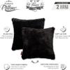 18 X 18 Throw Pillow Microbead Fill Square Couch Pillow Limited Baby Black Panther Fabulous Faux Fur Pillowcase & Shell, 1 PCS, 2-tone Decorative Luxury Style for Sofa, Bedroom, Adjustable Fill Zipper view 4