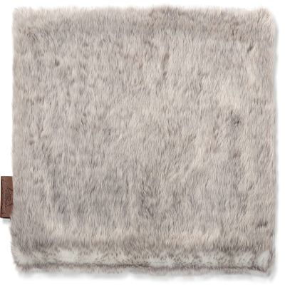 12 X 20 Throw Pillow Case ONLY, Lumbar Couch Pillow Case Rare 2-Tone Grey Arctic Wolf Faux Fur Pillowcase 1 PCS, Decorative Luxury Style Cushion Cover for Sofa, Bedroom, Covers Hidden Zipper